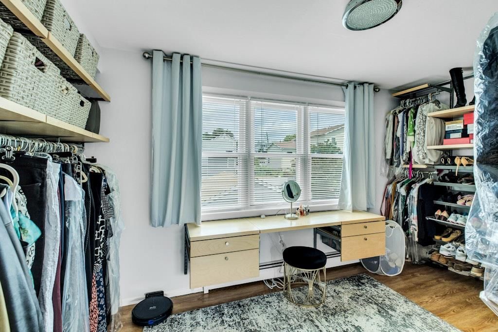 Home Office, Interior, Walk-in Closets, Wood Texture Flooring