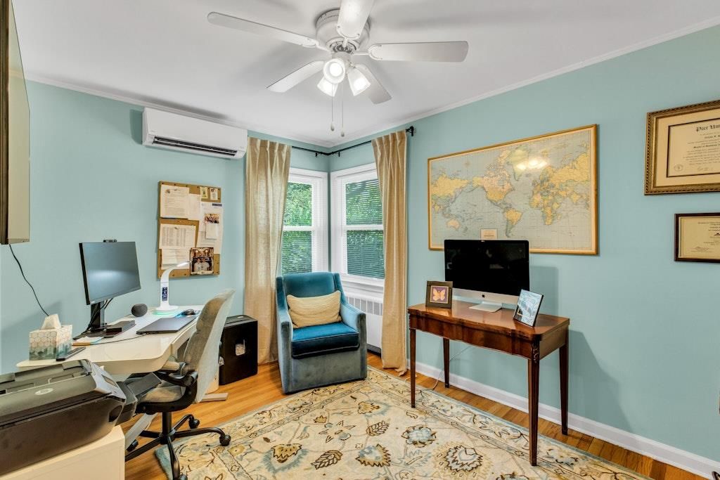 Home Office, Interior, Wood Texture Flooring
