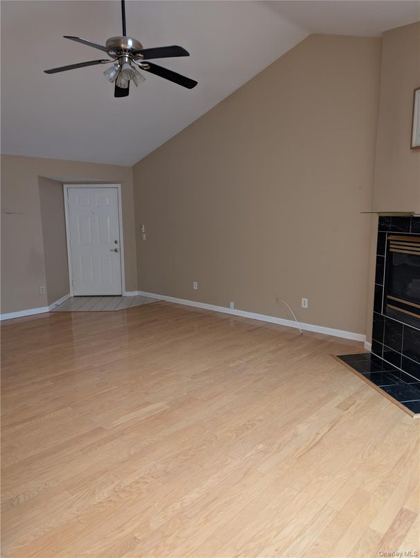 Empty room, Fireplace, Interior, Wood Texture Flooring
