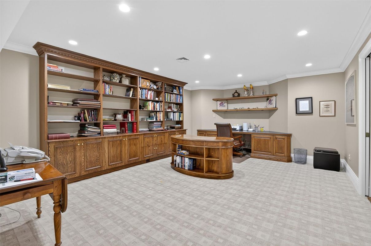 Home Office, Interior, Recessed Lighting