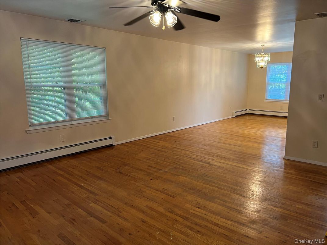 Chandelier, Empty room, Interior, Wood Texture Flooring