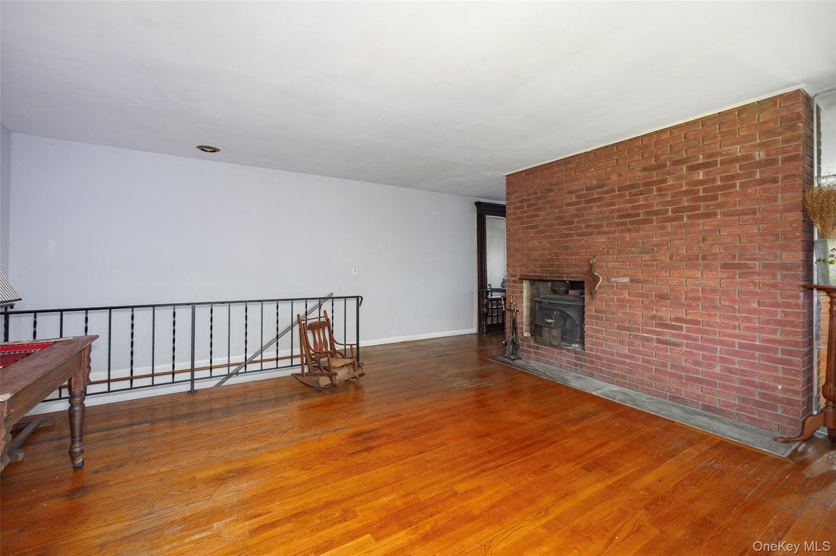 Fireplace, Interior, Stone Walls, Wood Texture Flooring