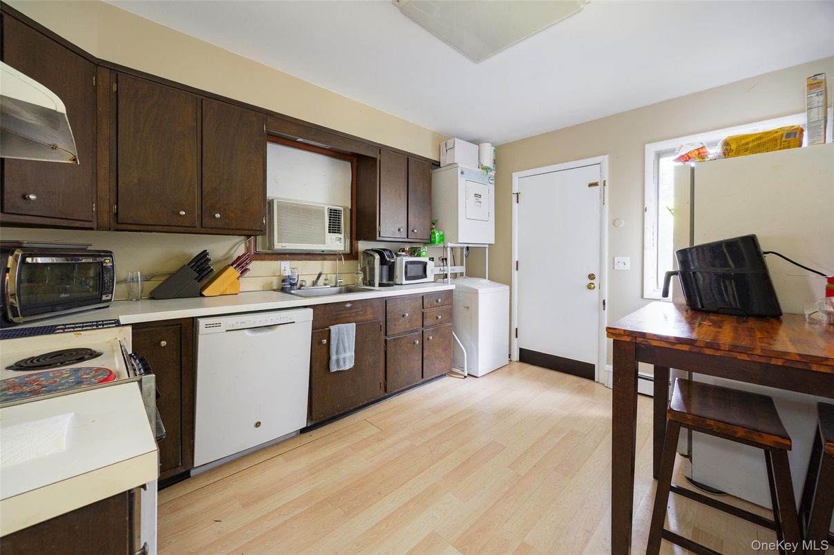 Interior, Kitchen, Wood Texture Flooring