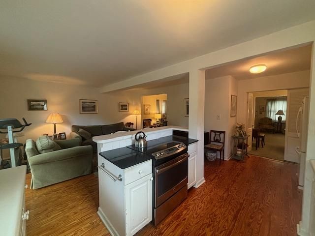 Interior, Kitchen, Living room, Wood Texture Flooring