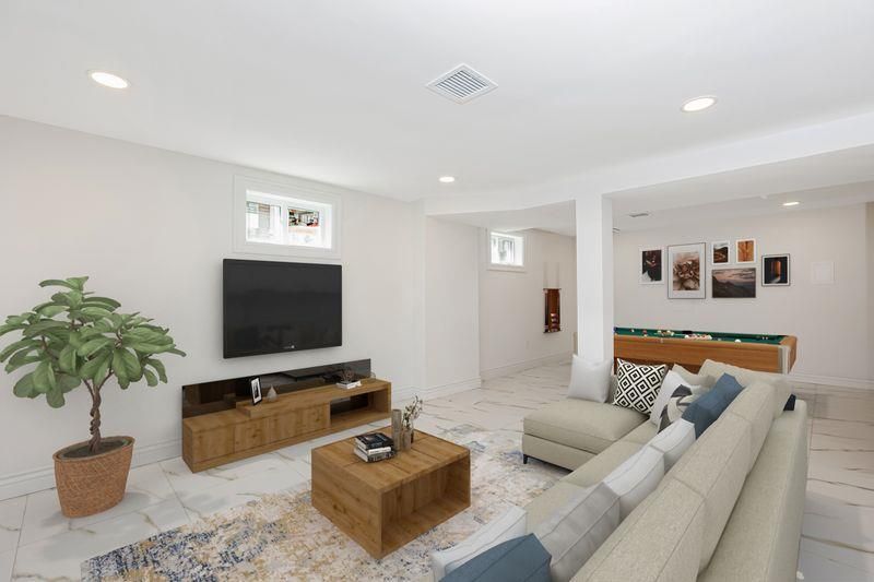 Billiard Table, Game Room, Interior, Living room, Recessed Lighting