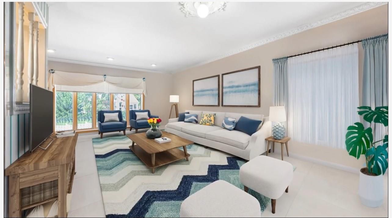 Interior, Living room, Recessed Lighting