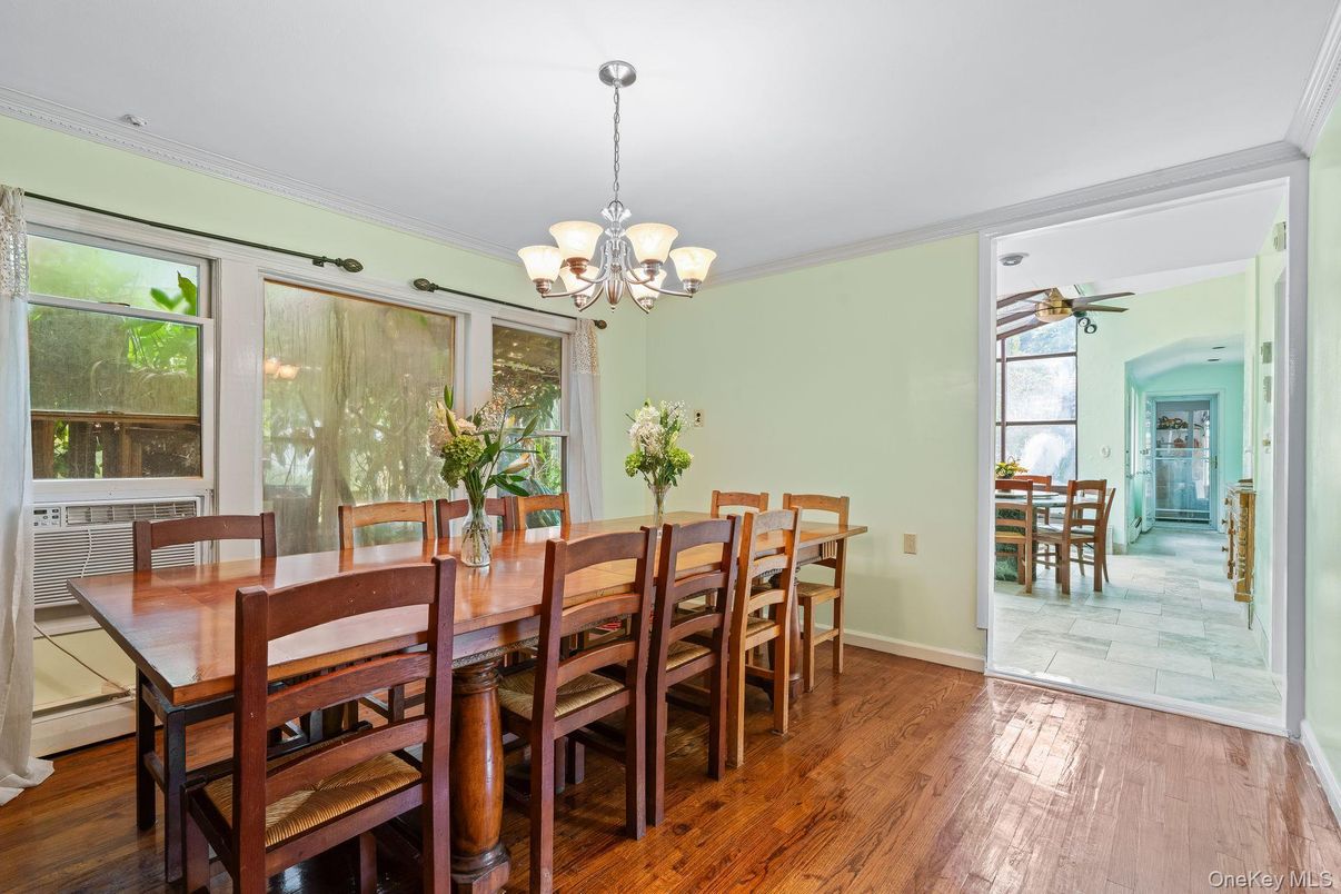 Chandelier, Dining room, Interior, Marble, Wood Texture Flooring