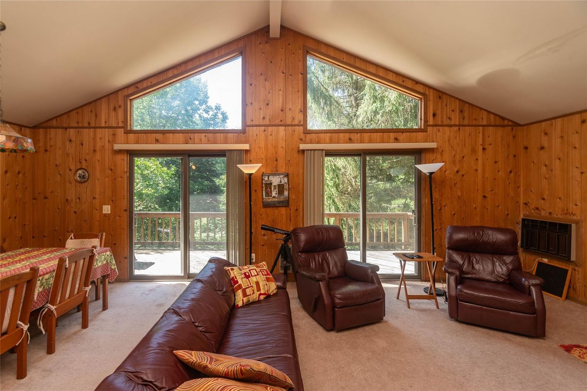 Interior, Living room, Wooden Walls