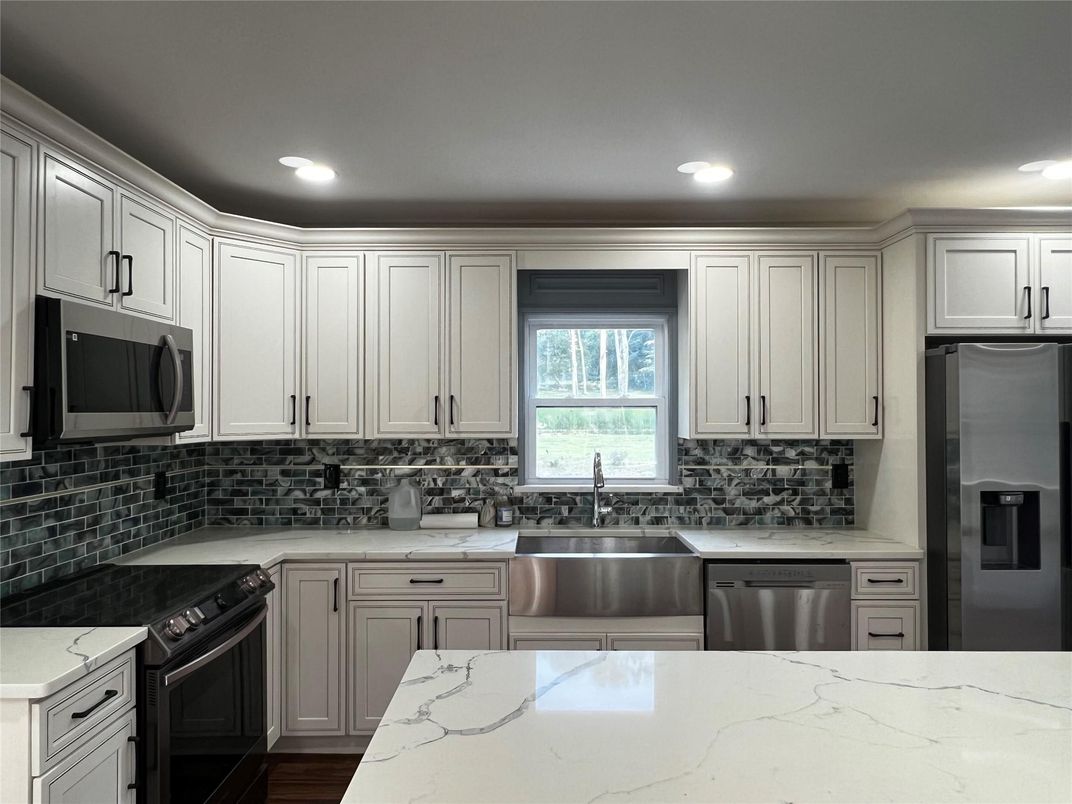 Interior, Kitchen, Recessed Lighting, Stainless Steel Appliances