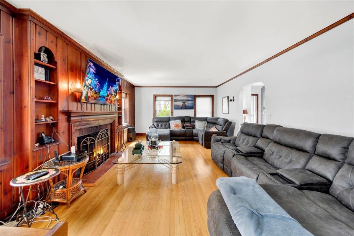 Fireplace, Interior, Living room, Wood Texture Flooring, Wooden Walls
