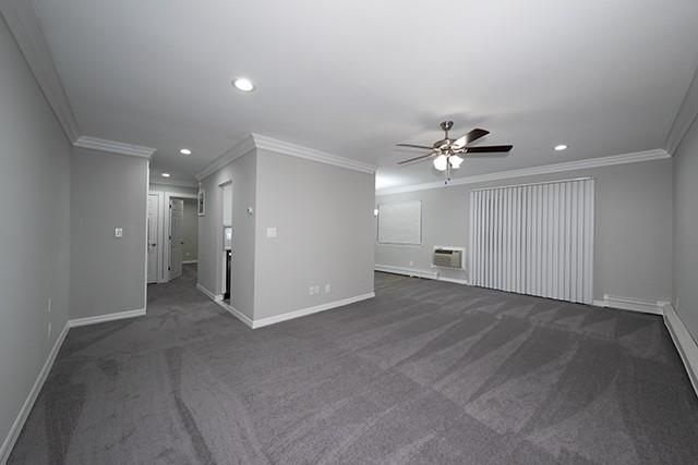 Empty room, Interior, Recessed Lighting