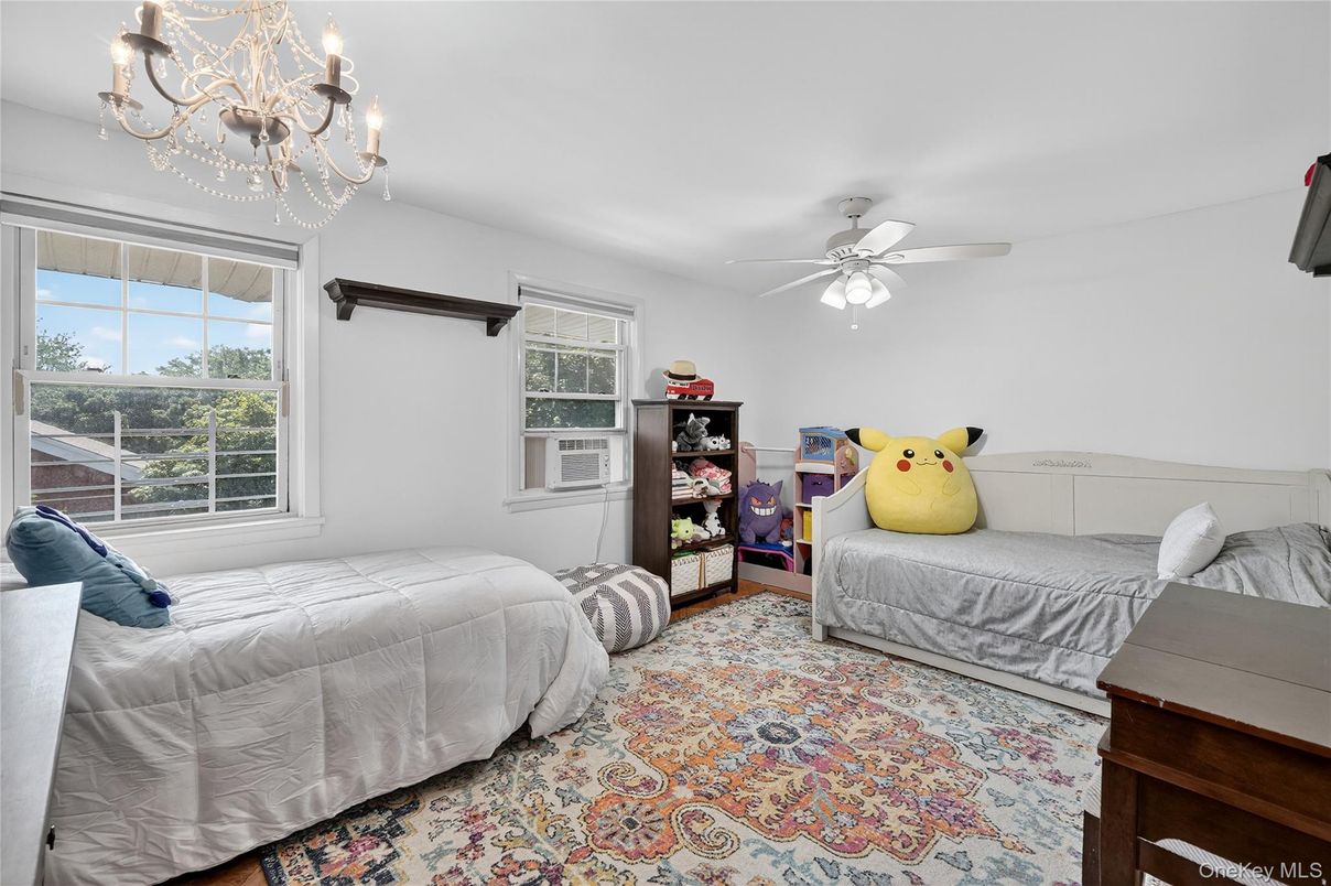 Bedroom, Chandelier, Interior