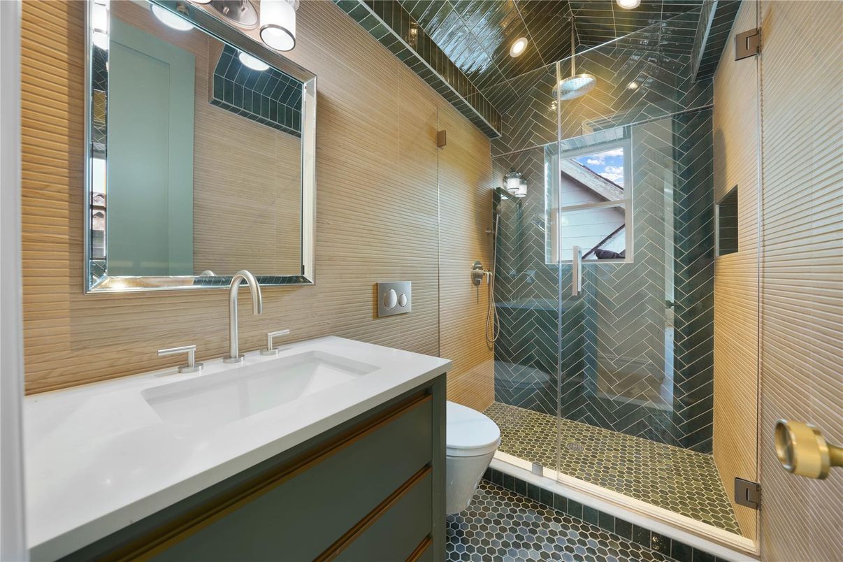 Bathroom, Glass Shower, Interior