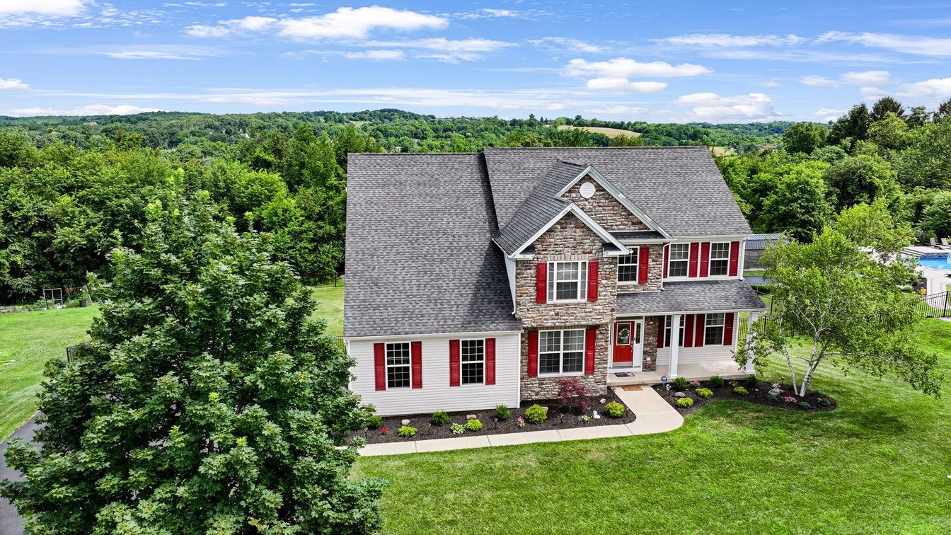 Backyard, Exterior, Facade, Brick Traditional