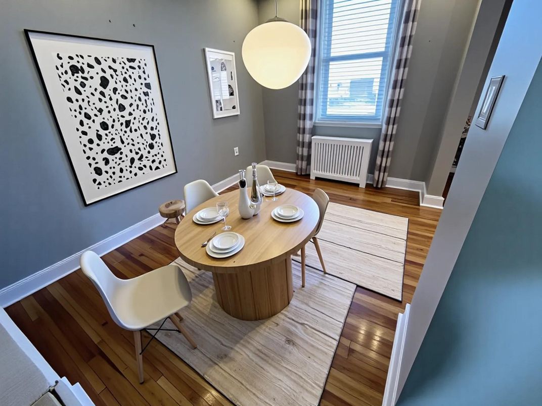 Dining room, Interior, Wood Texture Flooring