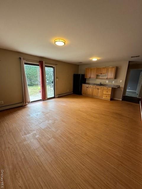 Empty room, Interior, Kitchen, Wood Texture Flooring