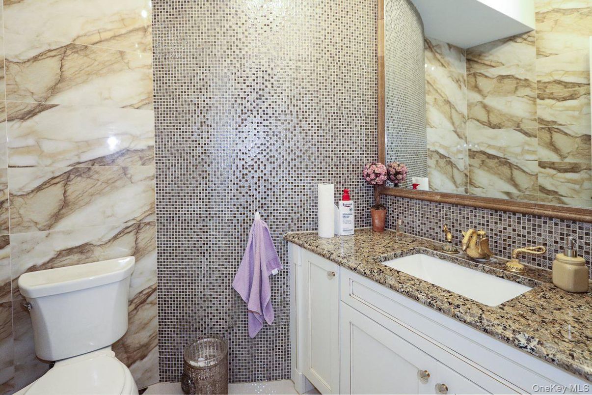 Bathroom, Interior, Marble Walls