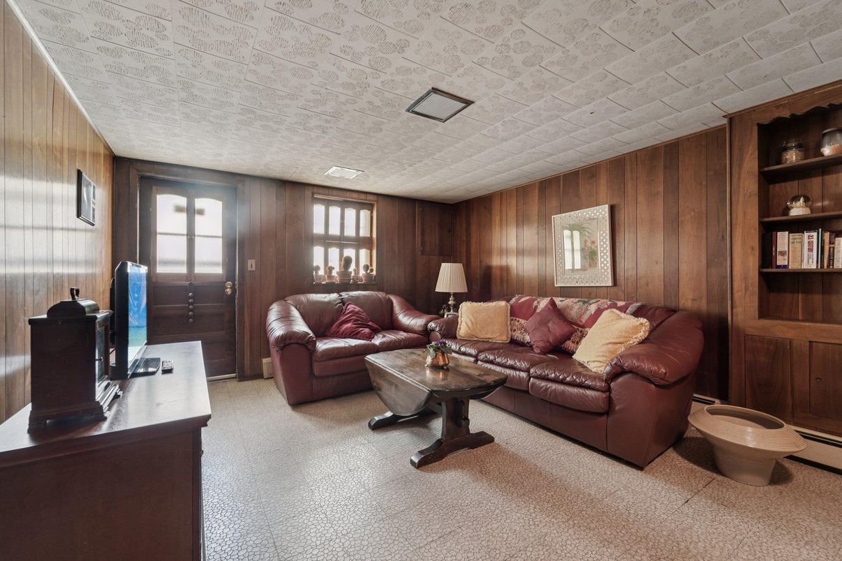 Interior, Living room, Wooden Walls