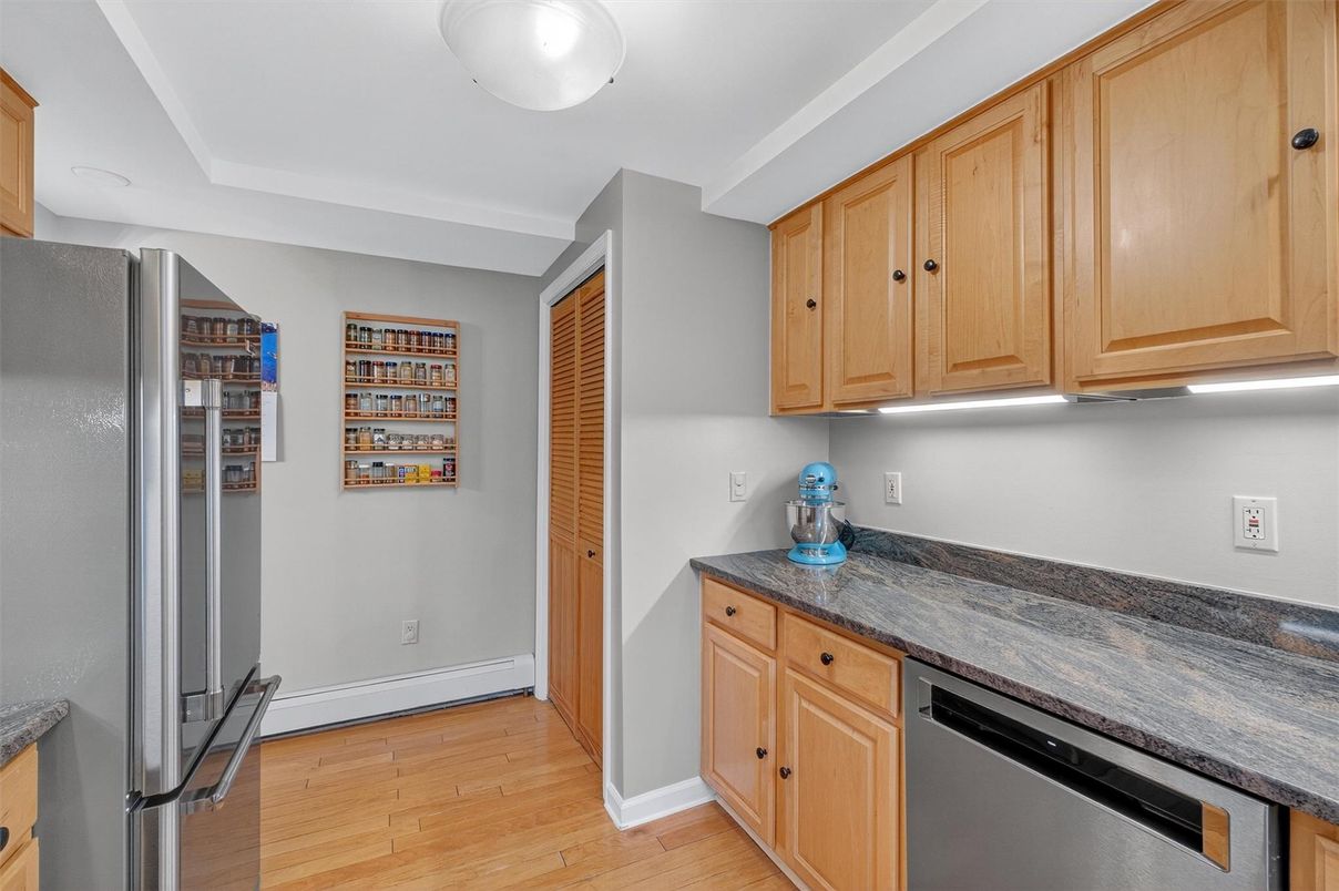 Interior, Kitchen, Wood Texture Flooring