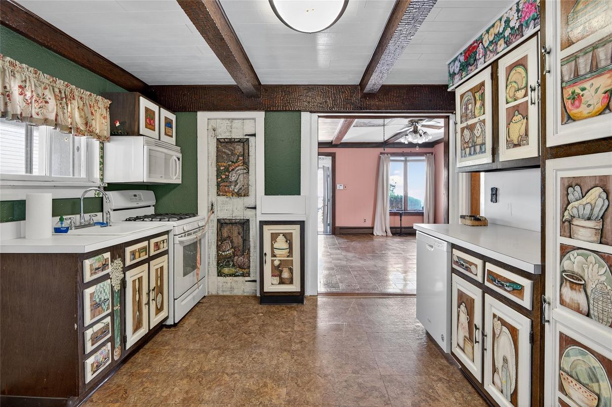 Interior, Kitchen, Wooden Beams