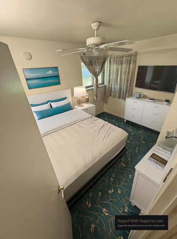 Bedroom, Chandelier, Interior