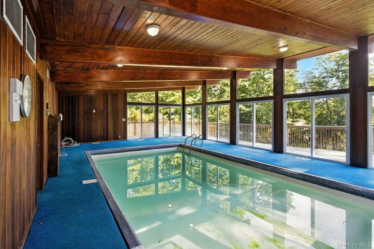 Interior, Pool, Wooden Beams, Wooden Ceilings, Wooden Walls