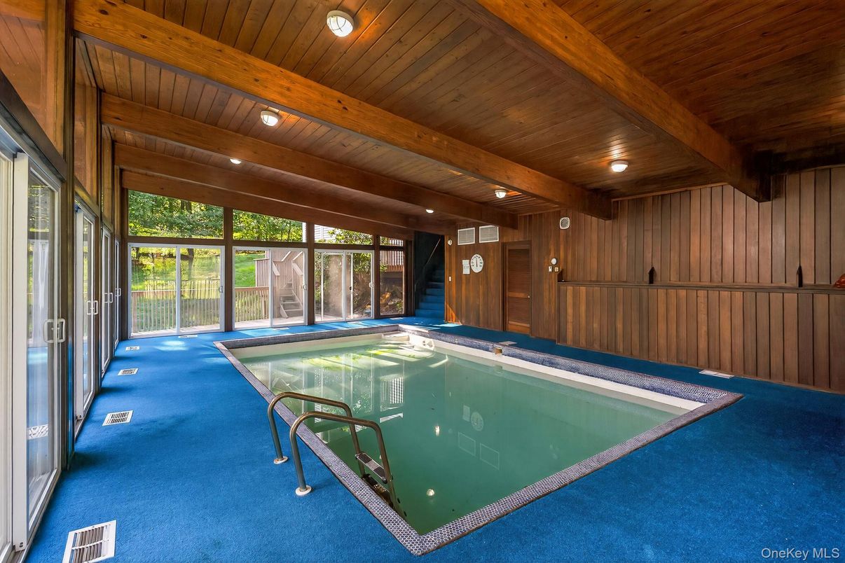 Interior, Pool, Wooden Beams, Wooden Ceilings, Wooden Walls