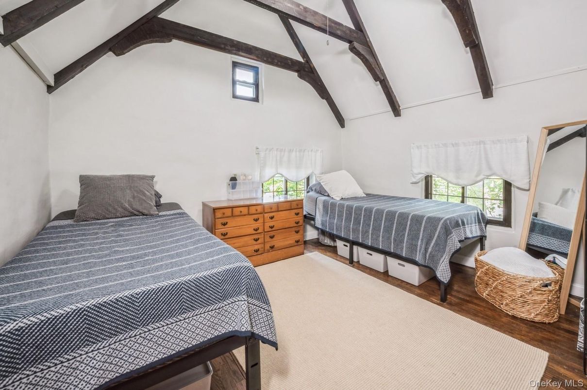 Bedroom, Interior, Wooden Beams, Wood Texture Flooring