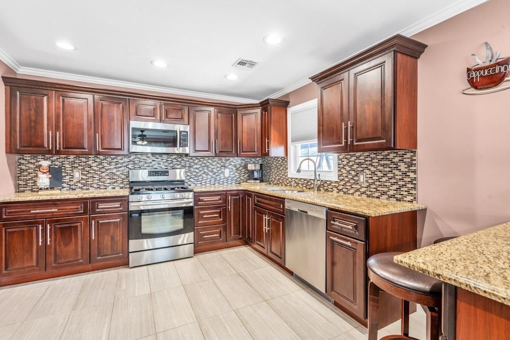 Interior, Kitchen, Recessed Lighting, Stainless Steel Appliances
