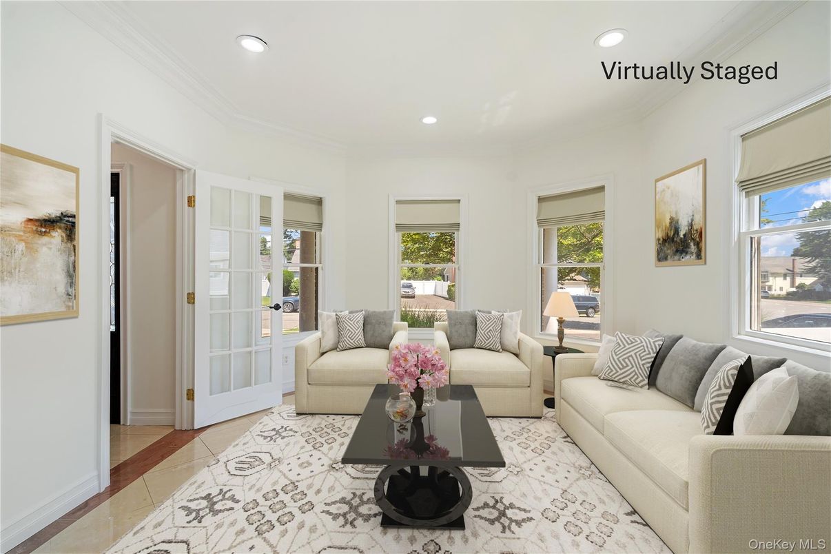 Interior, Living room, Recessed Lighting