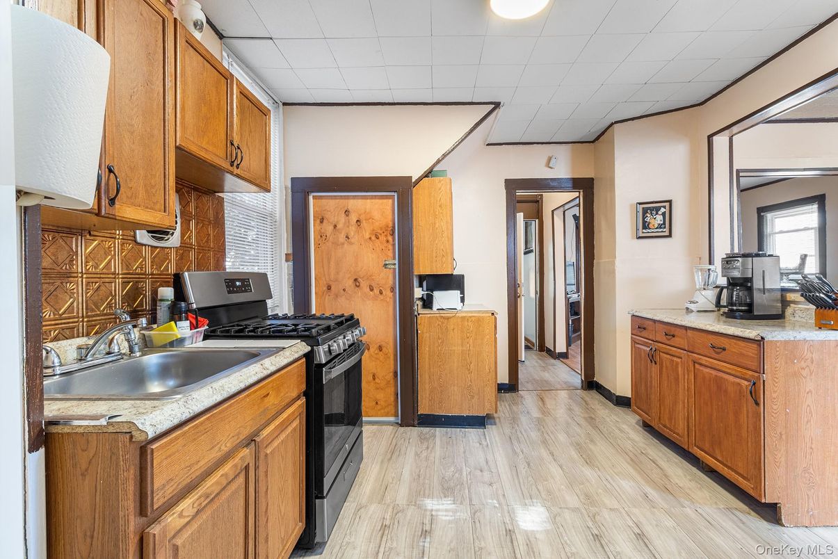 Interior, Kitchen, Wood Texture Flooring