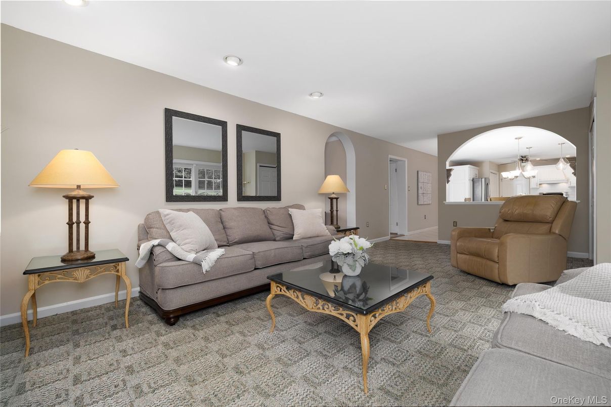 Interior, Living room, Recessed Lighting