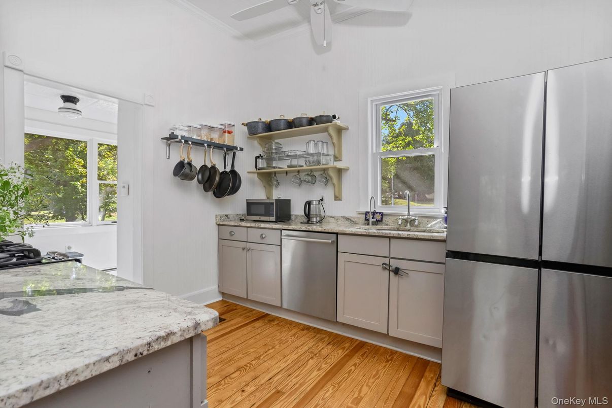 Interior, Kitchen, Wood Texture Flooring