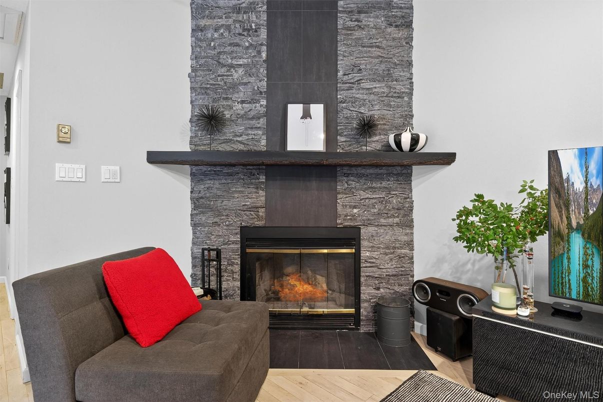 Fireplace, Interior, Wood Texture Flooring