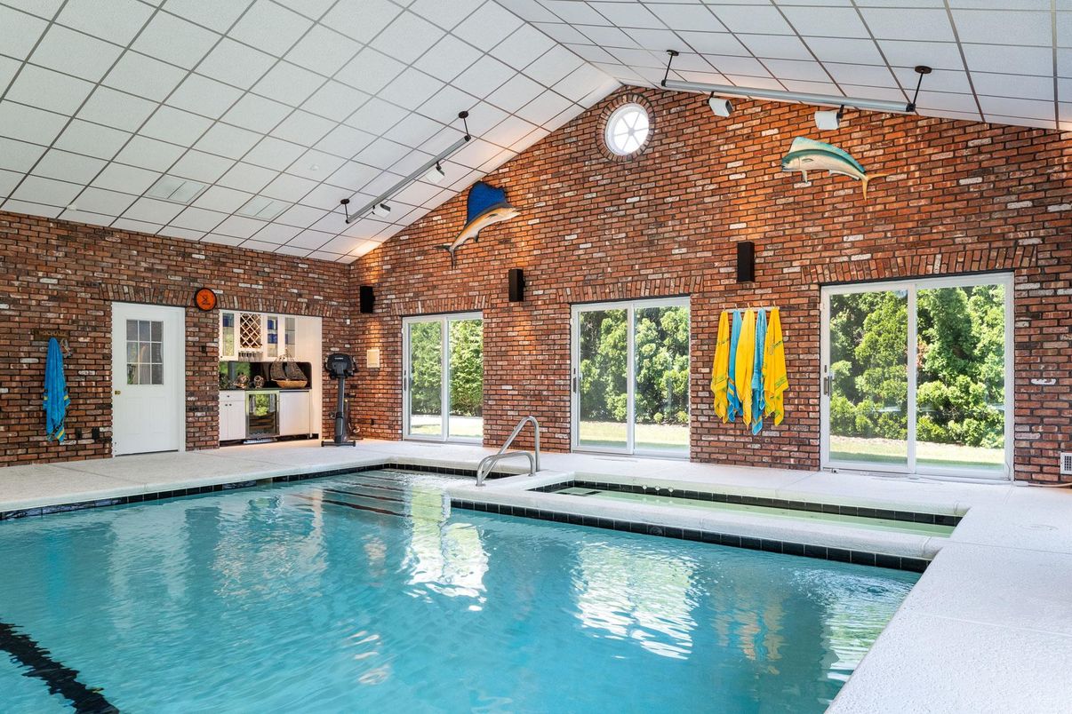 Interior, Pool, Stone Walls
