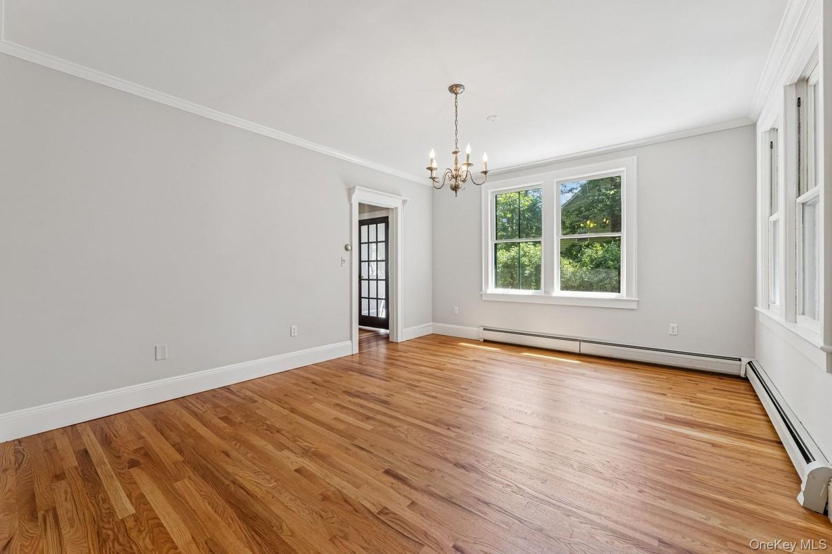 Chandelier, Empty room, Interior, Wood Texture Flooring