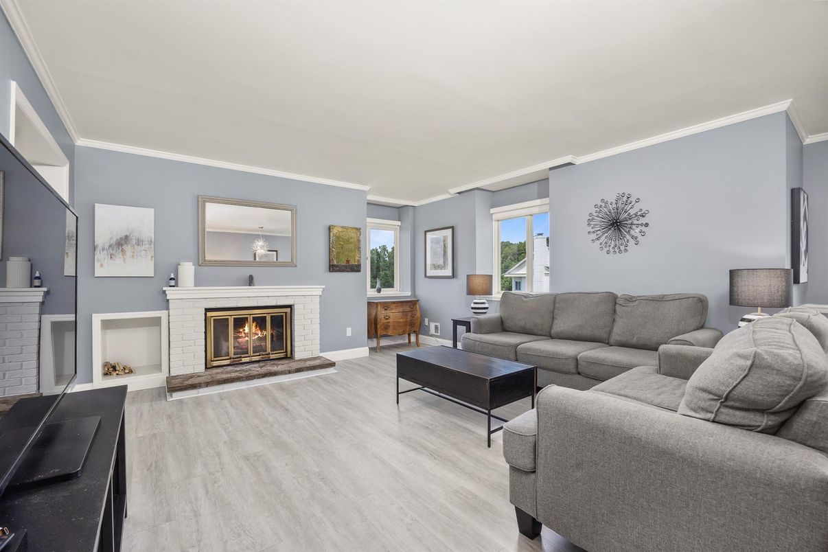 Fireplace, Interior, Living room, Wood Texture Flooring
