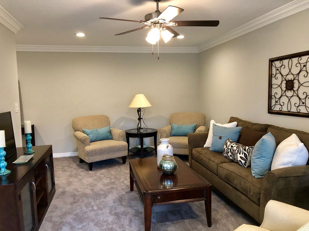 Interior, Living room, Recessed Lighting