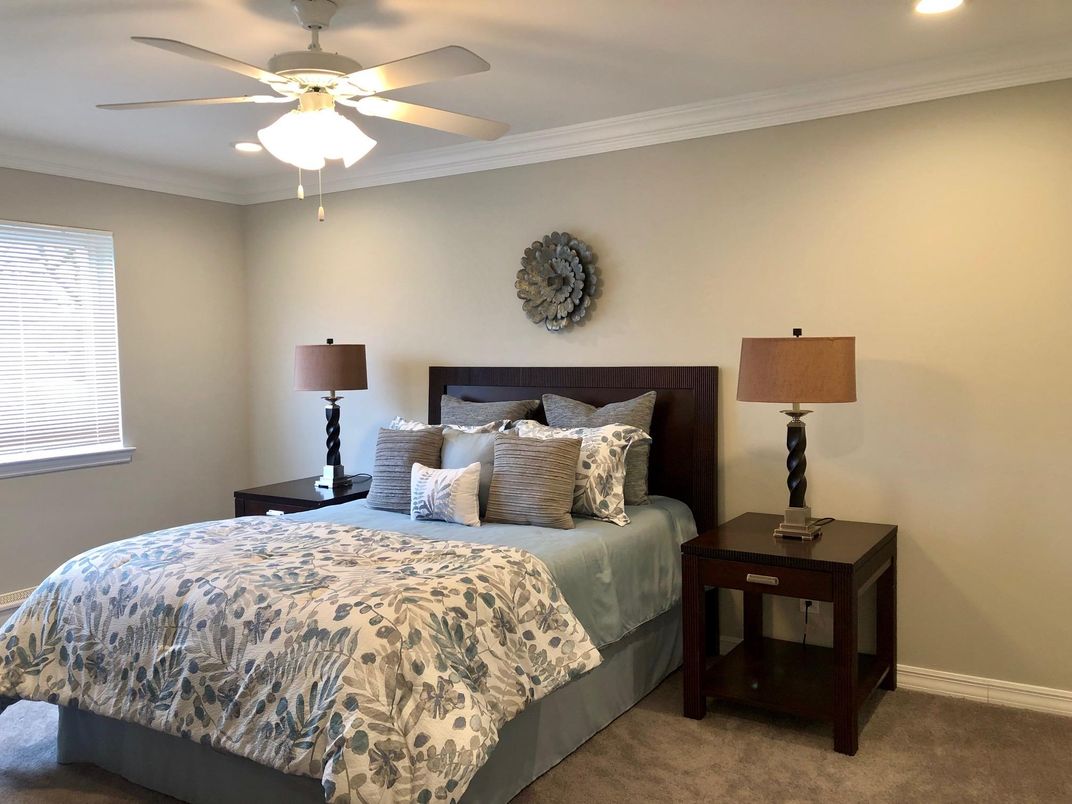 Bedroom, Interior, Recessed Lighting