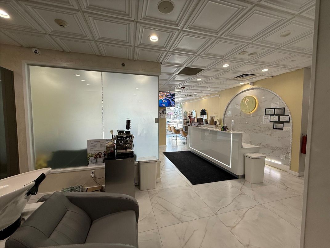 Home Office, Interior, Marble, Recessed Lighting