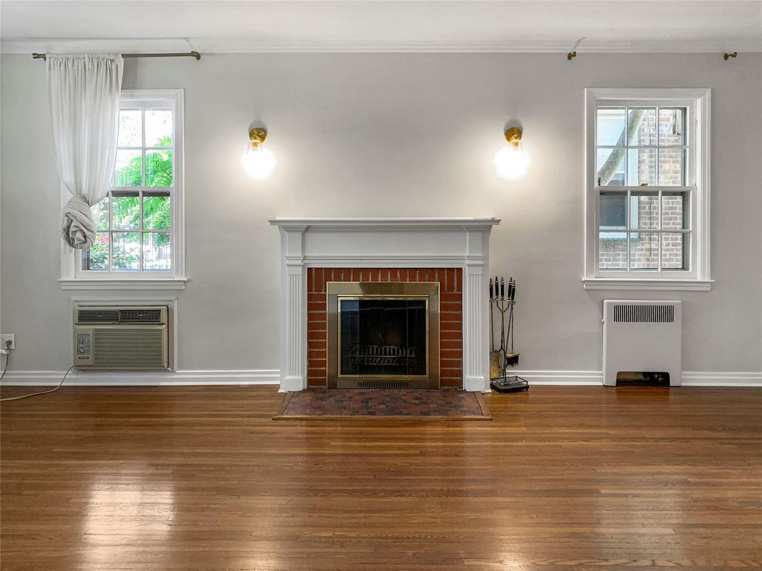Fireplace, Interior, Wood Texture Flooring