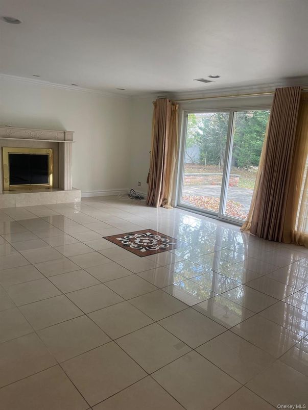Empty room, Fireplace, Interior