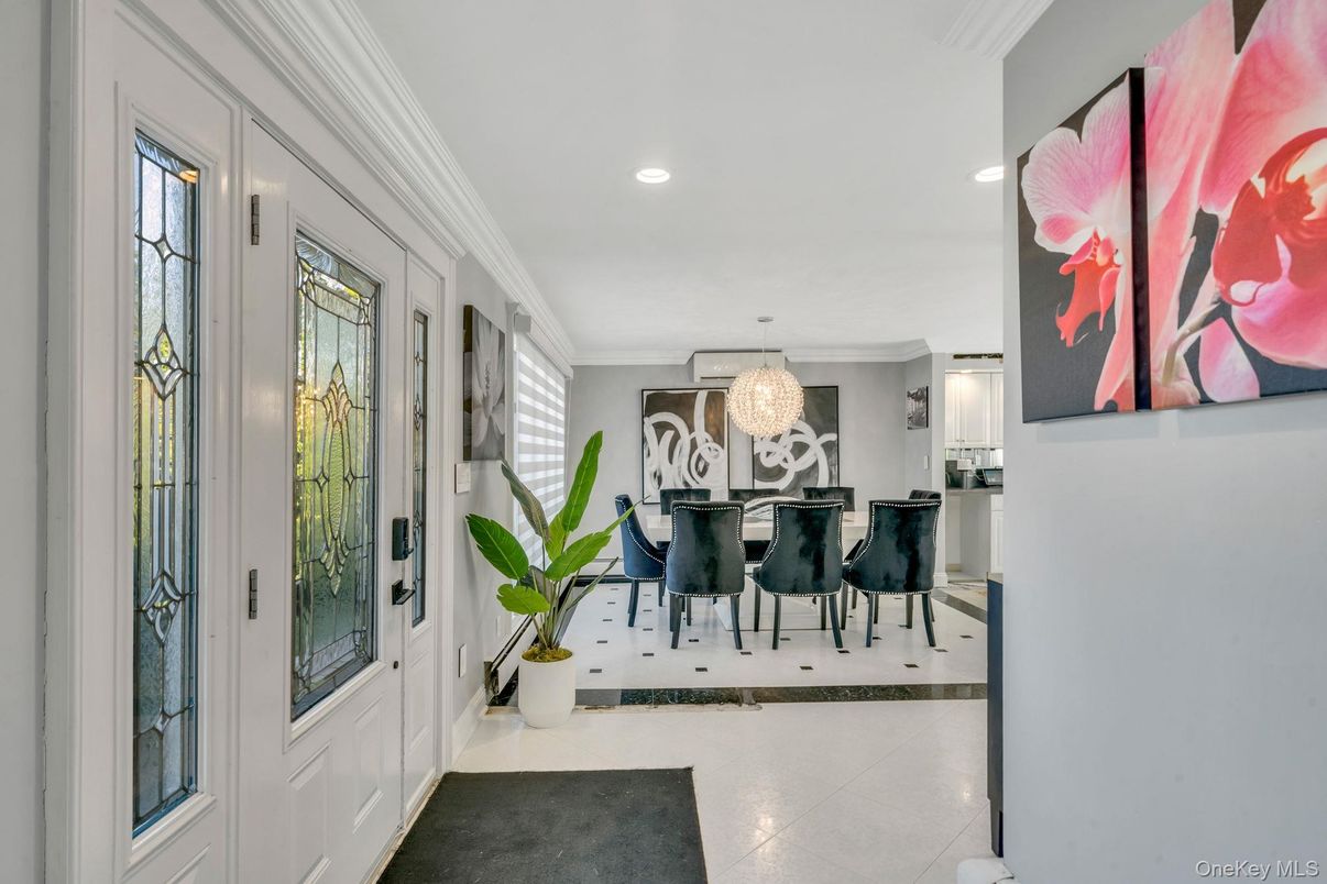 Chandelier, Dining room, Interior, Recessed Lighting