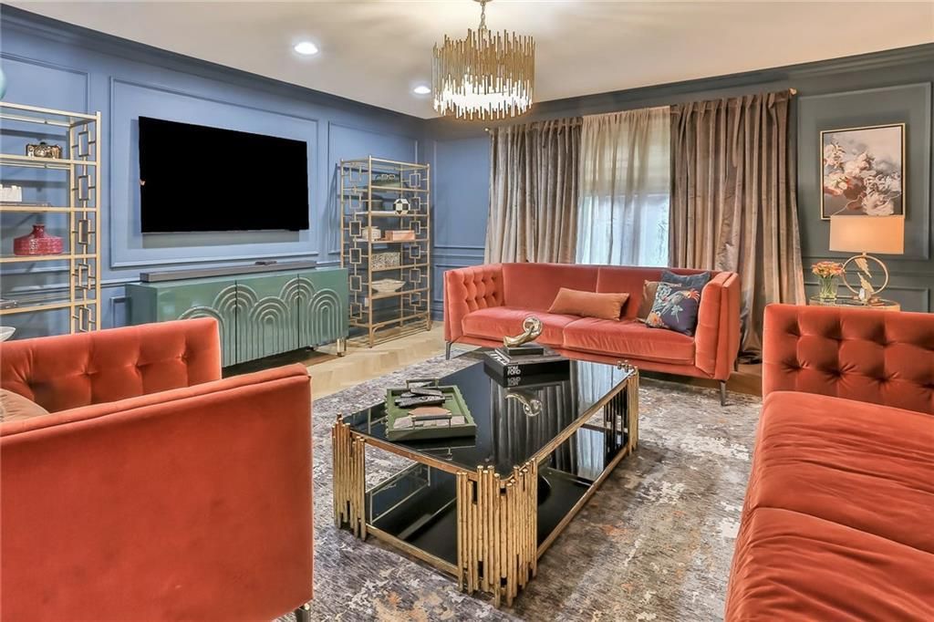 Interior, Living room, Pendant Lights, Recessed Lighting