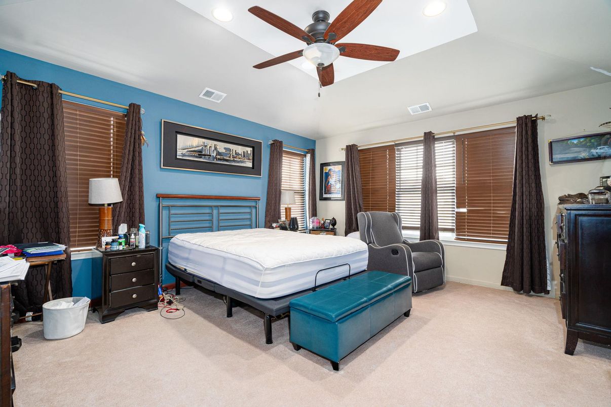 Bedroom, Interior, Recessed Lighting