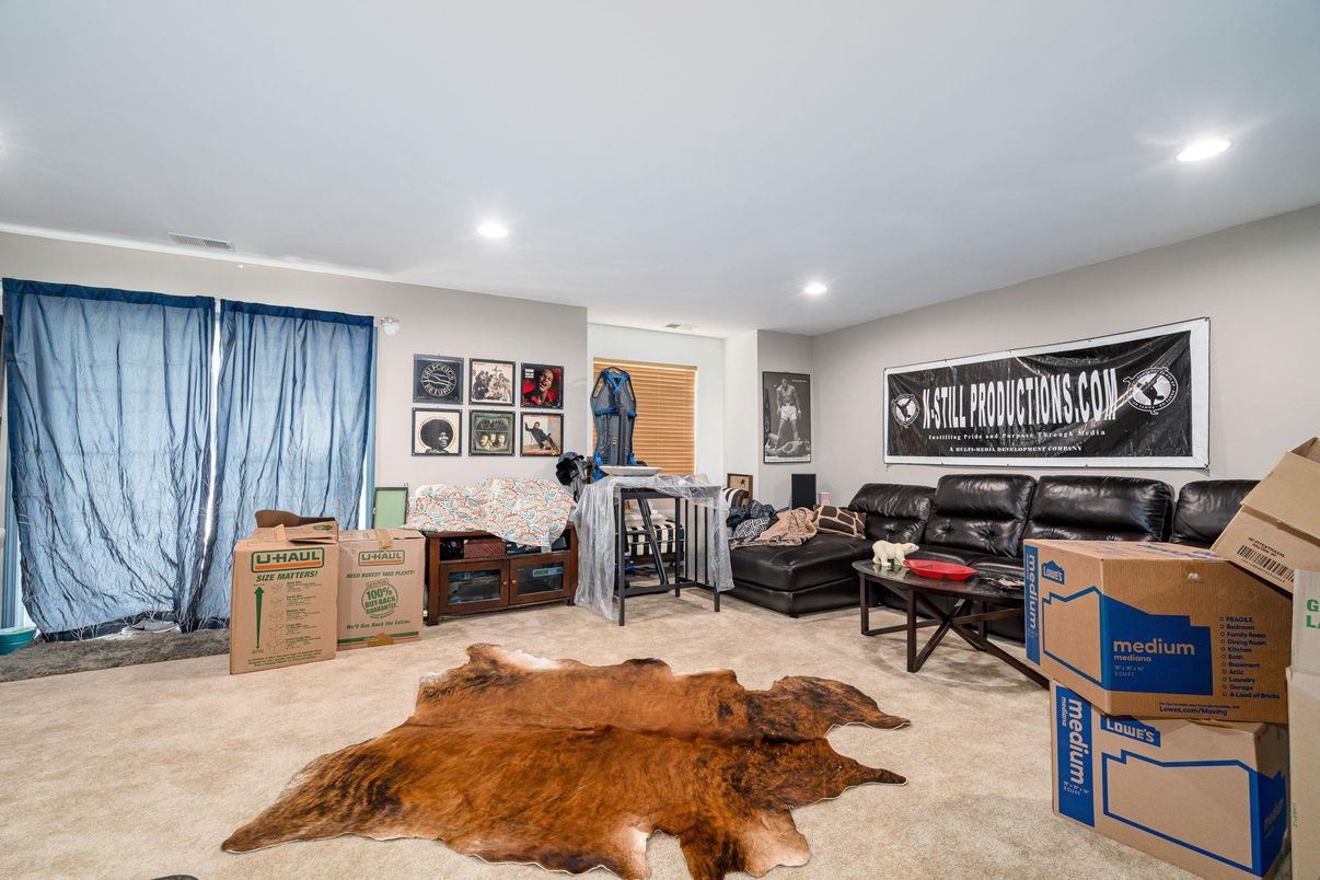 Interior, Living room, Recessed Lighting