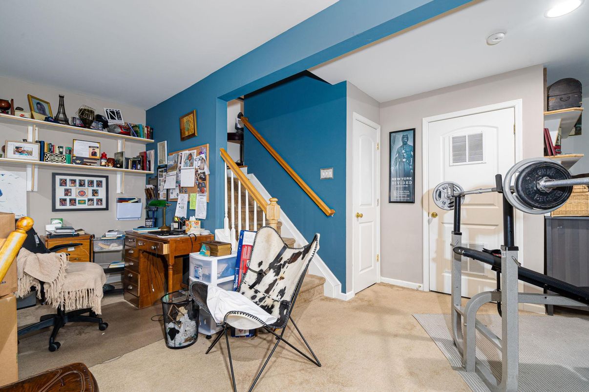 Home Office, Interior, Recessed Lighting
