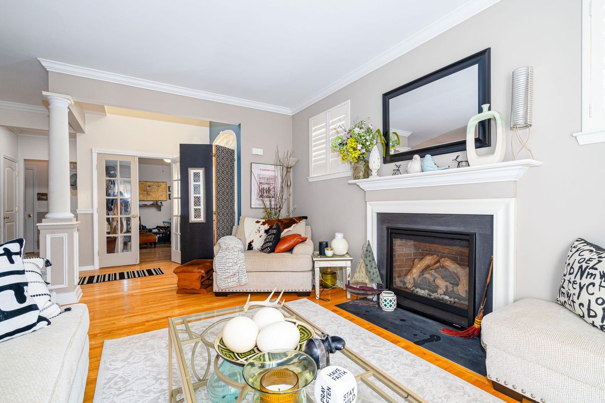 Fireplace, Interior, Living room, Wood Texture Flooring
