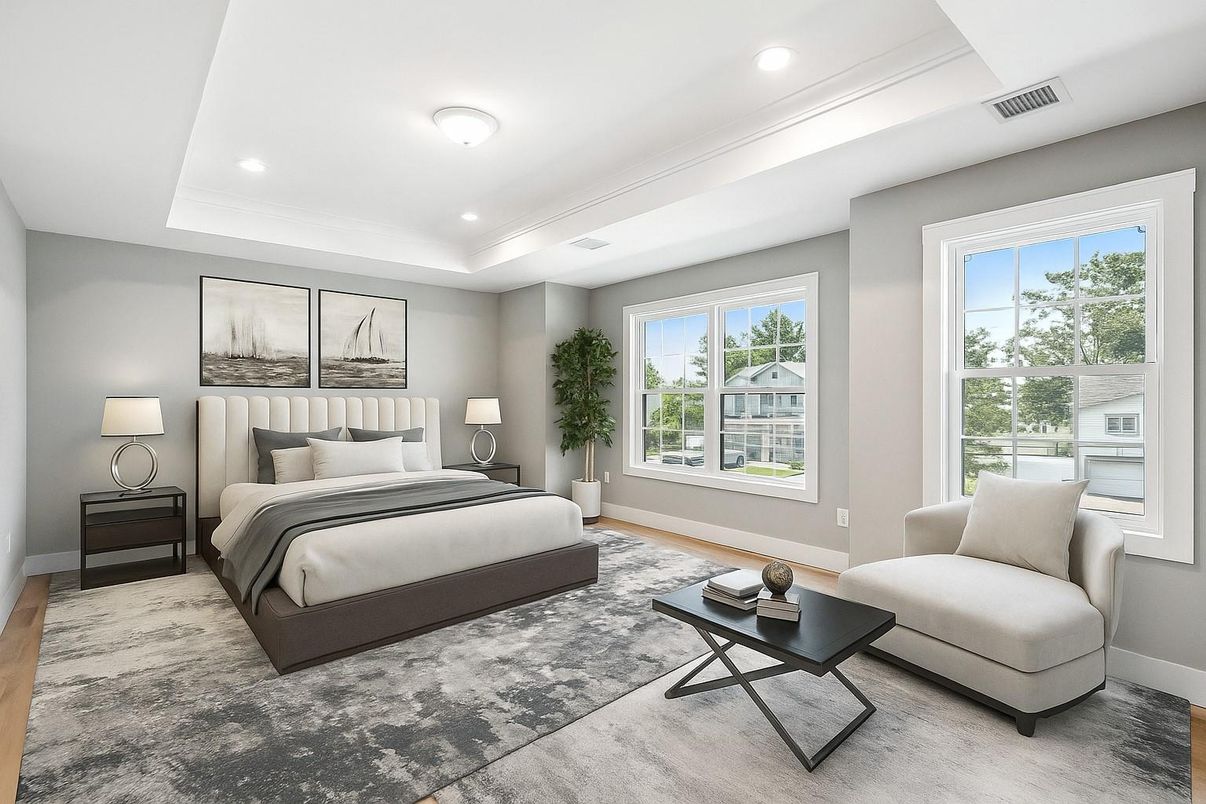 Bedroom, Interior, Recessed Lighting
