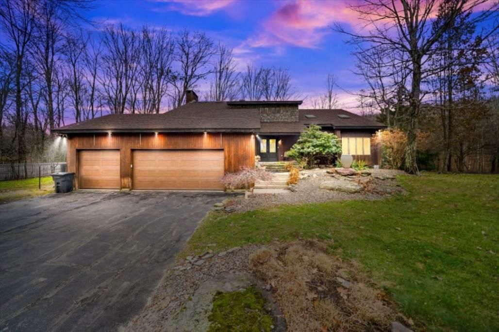 Attached, Backyard, Exterior, Facade, Log Home